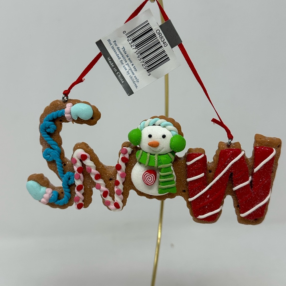 NEW Sullivan Gift Snowman “Snow” Christmas Ornament Holiday D6